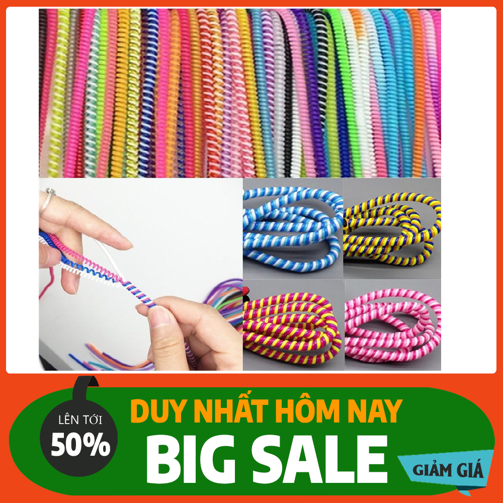 Dây quấn lò xo bảo vệ cáp sạc, tai nghe, chống dối
