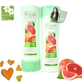 Bộ gội xả bưởi giảm gãy rụng tóc Fresh 170g