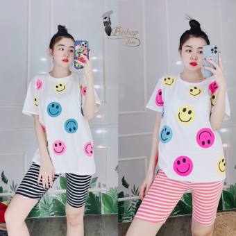 Đồ bộ mặc nhà bộ đồ nữ set bộ lửng form rộng dễ thương bigsize