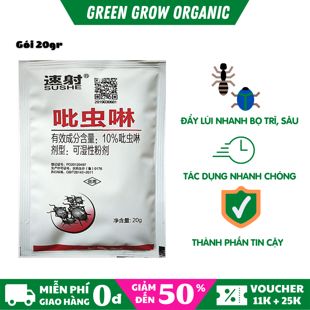Chế phẩm sinh học trừ bọ trĩ hoa Hồng SUSHE Green Grow Organic giúp phòng trừ nhanh chóng bọ trĩ nhện đỏ rệp sáp hiệu quả cao