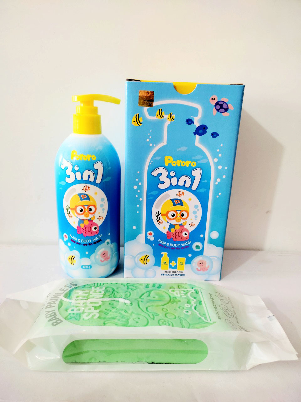 Sữa tắm pororo 3 in 1 gội - xả - tắm 400ml