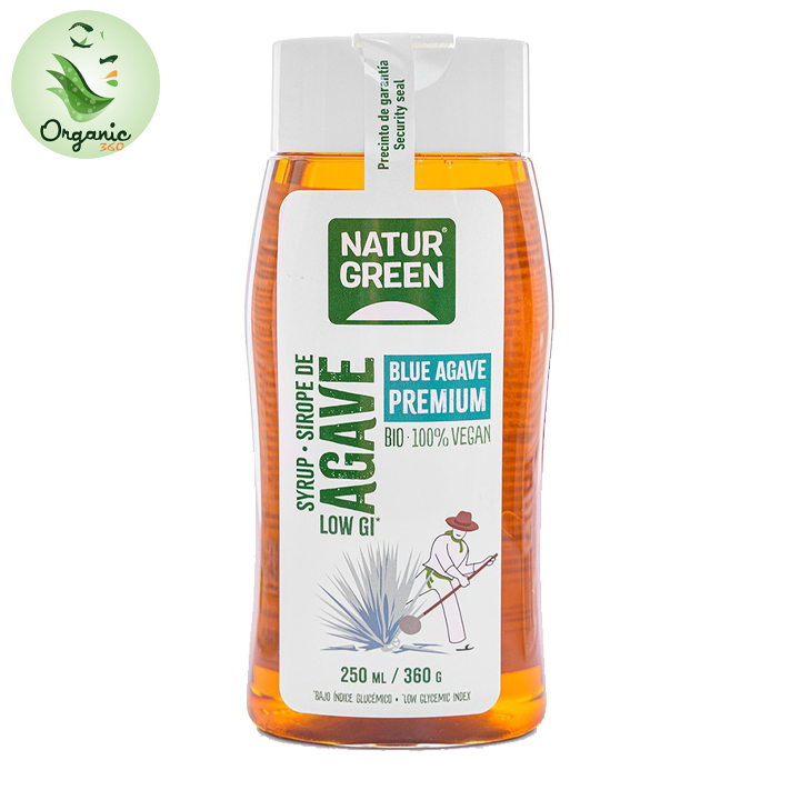 Siro mật cây thùa hữu cơ NaturGreen 250ml 360g - Organic Agave Syrup