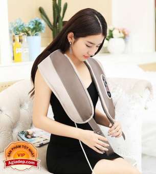 Đai Massage đấm lưng tẩm quất nhiều chế độ - Trị liệu đau nhức mỏi lưng, vai, gáy - Matxa Thư giãn - Hàng xịn nhập khẩu