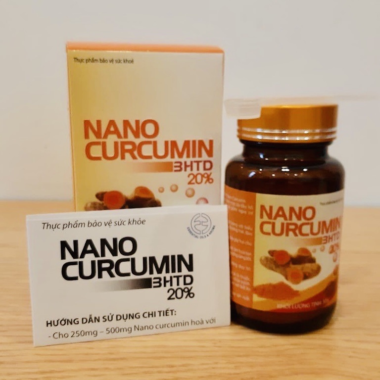 Nanocurcumin 3HTD 20% dạng bột Hộp 50gram Viện Hàn lâm KH&CN Việt Nam (Vast)