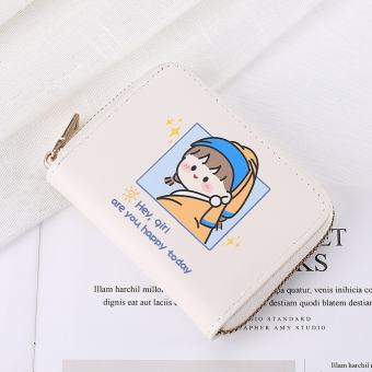 Ví Mini Nhiều Ngăn Tiện Lợi, Ví Đựng Thẻ Atm Nhỏ Gọn Hoạ Tiết Siêu Cute