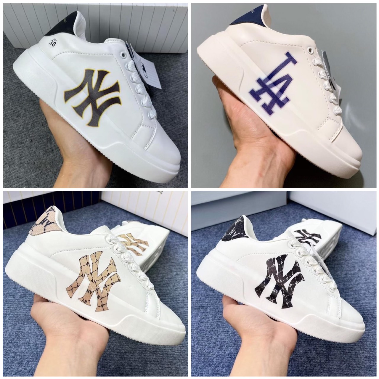 Giày thể thao mlb x mcq cực độc cực chất giày sneaker nam nữ mlb mix mcq bản mới 2022 hót trend