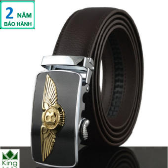 Thắt Lưng Dây Nịt Nam Da Bò 100%  Khóa Tự Động Cao Cấp - Đồ Da Kingshop