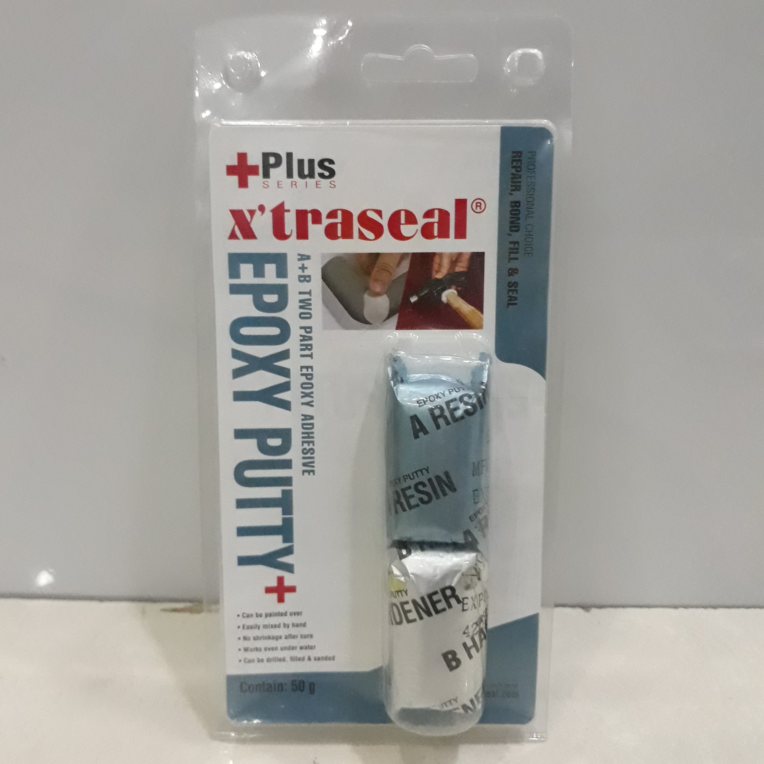 [Freeship + giao nhanh]Keo đất sét siêu dính AB 50g, keo nhồi AB 50g, keo trám rò rỉ siêu dính AB 50g - X'TRASEAL - Hàng nhập Malaysia