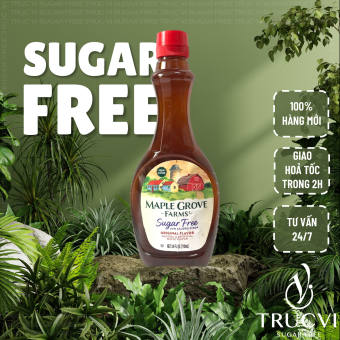 Syrup lá phong không đường Maple grove farms ( eat clean , keto ,gymer, ăn kiêng )