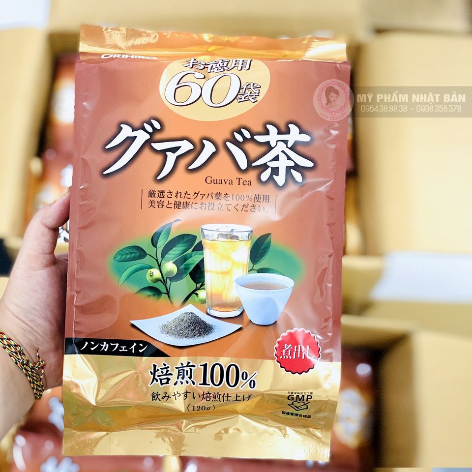 Trà lá ổi Orihiro 60 túi lọc Nhật Bản