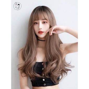 Tóc giả nữ nguyên đầu❤️Tóc cả đầu xoăn dài tặng lưới