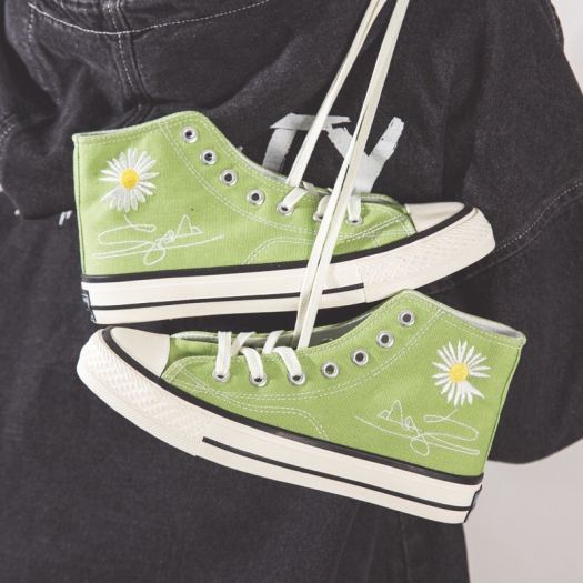 ▼✷♀  Giày CV Hoa Cúc Cổ Cao Full Box