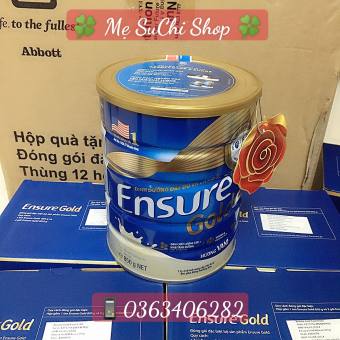 Sữa bột Ensure Gold lon 850g / 400gr hương VANI HMB dinh dưỡng cân đối và đầy đủ cho người lớn giúp phục hồi và tăng cường sức khỏe nhanh chóng