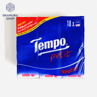 Khăn Giấy Bỏ Túi Cao Cấp TEMPO PETIT NEUTRAL (không mùi) - 4 Lớp Bền Dai, Được Kiểm Nghiệm Da Liễu - Thương Hiệu Đức