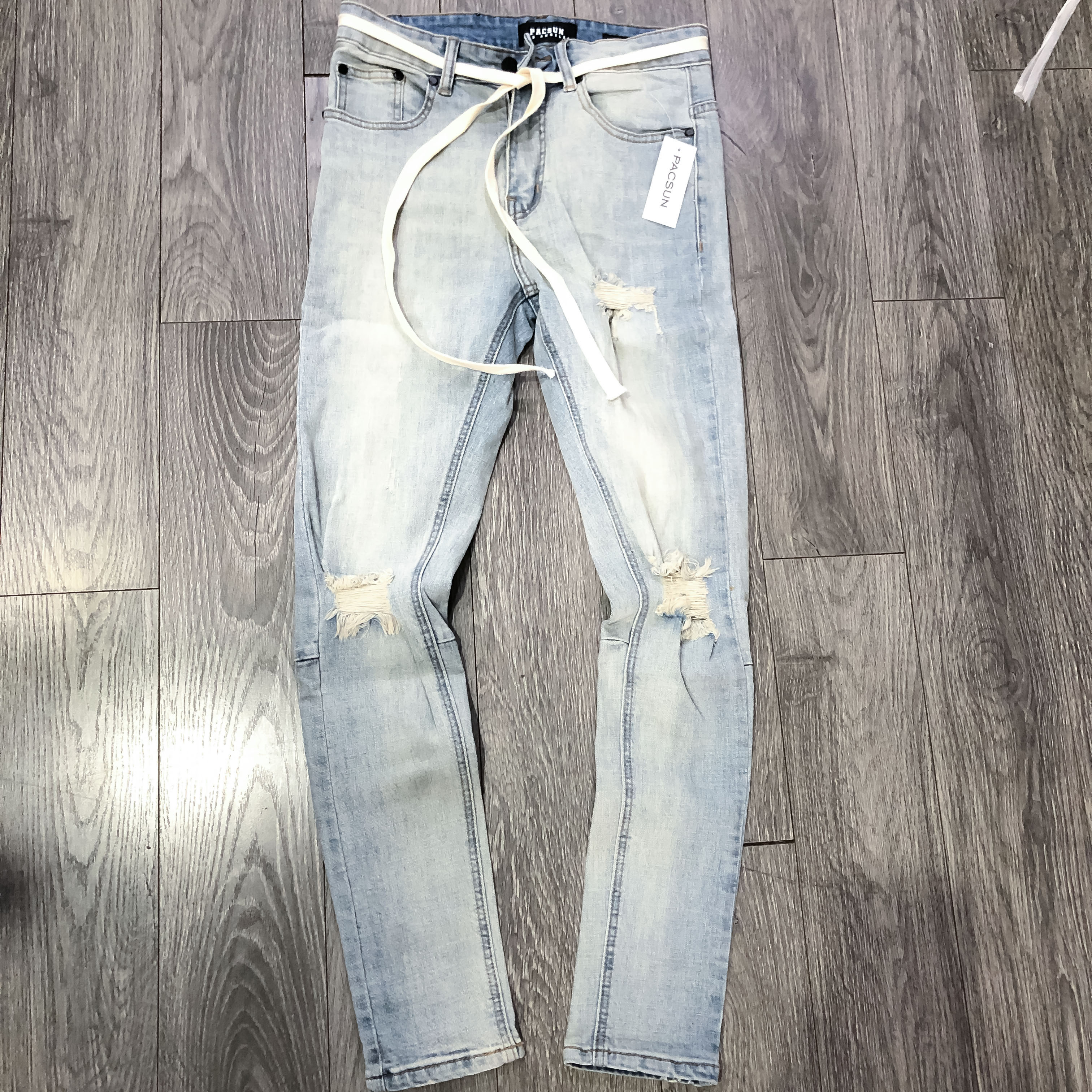 Quần jean blue rách gối pacsun