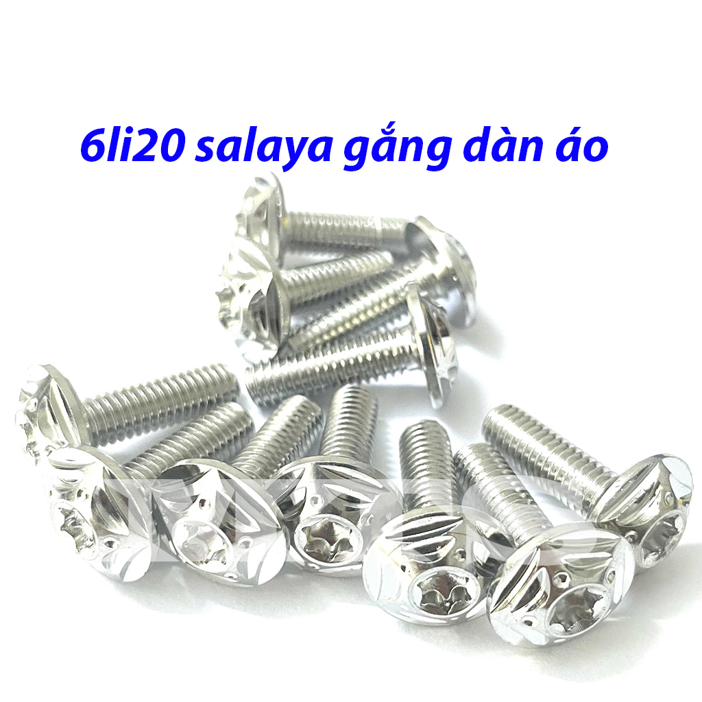 Ốc salaya 6li20 dàn áo, dè và nhiều vị trí cùng kích thước...-mts