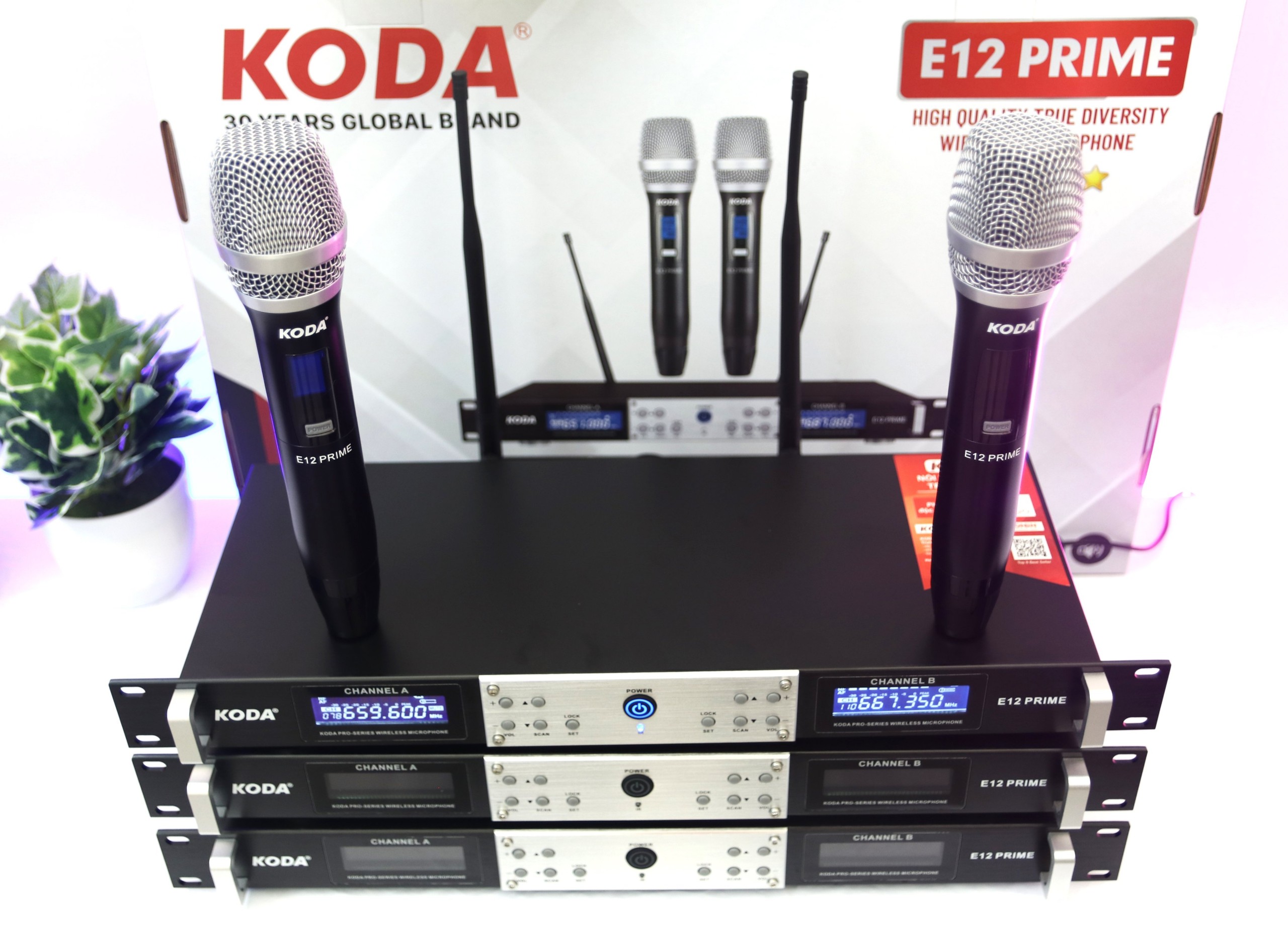 Micro không dây karaoke cao cấp koda - e12prime mic sáng, hát nhẹ, tiếng ca bay bổng