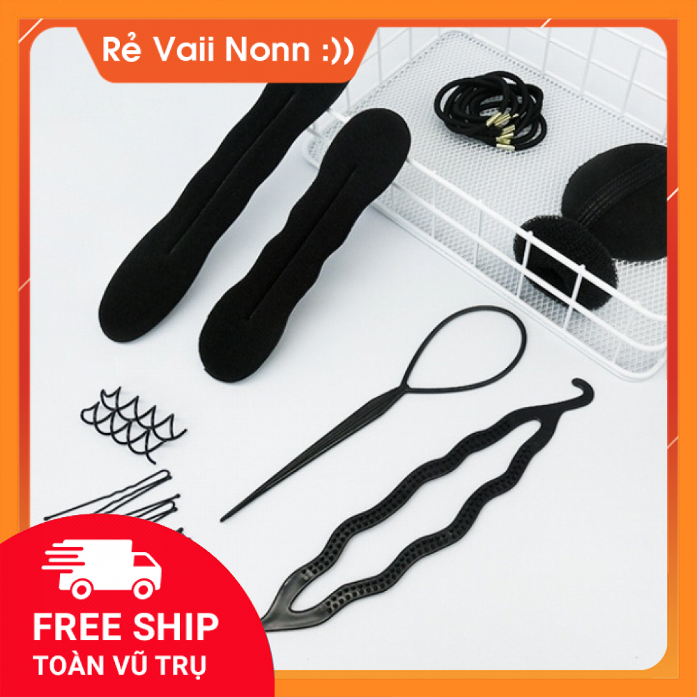 [HCM HÀNG SẴN] Bộ Dụng Cụ Làm Tóc 60 Chi Tiết Giúp Tạo Nhiều Kiểu Tóc Siêu Xinh - Dụng Cụ Hỗ Trợ Làm Tóc Dễ Dàng - Phụ Kiện Làm Tóc Giá Rẻ Siêu Tiện Lợi