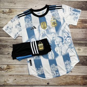 Áo Bóng Đá/QUẦN ÁO BÓNG ĐÁ ĐỘI TUYỂN ARGENTINA-VẢI GAI THÁI CAO CẤP