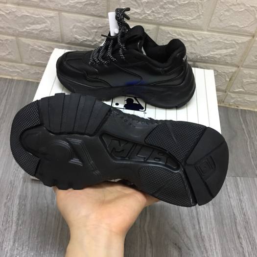 Giày thể thao hàn quốc nam nữ M.L.B full đen NY trắng