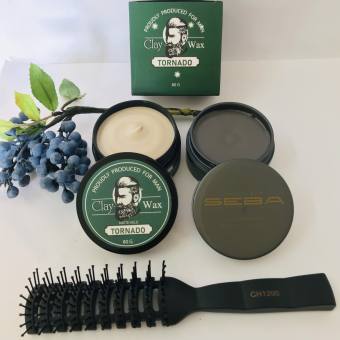 Tặng Lược +  Combo Sáp Vuốt Tóc Nam TORNADO + Sáp Vuốt  Tóc SEBA