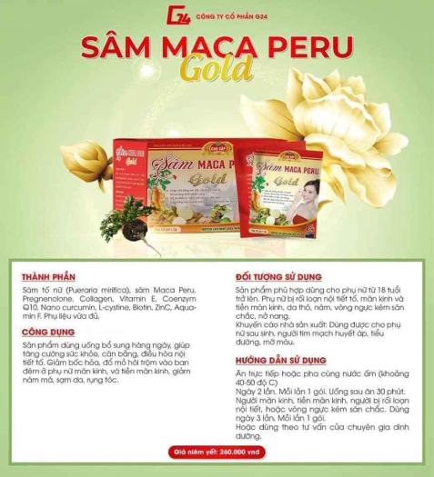 SÂM MACA PERU GOLD
