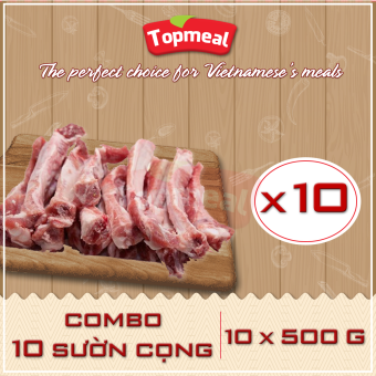 HCM - Combo Giá tốt - 10 sườn cọng (500g x 10) - Thích hợp với các món nướng, hầm canh,...