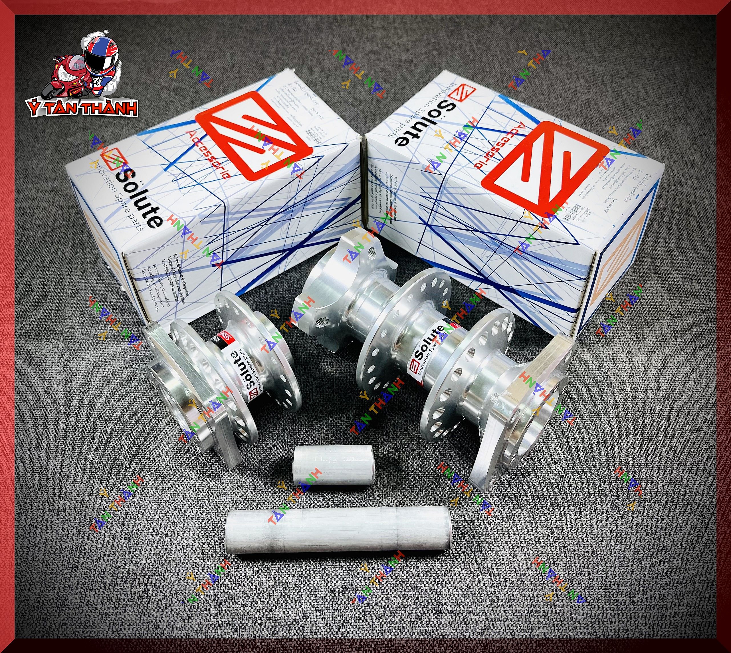 Cặp đùm nhôm solute chế Drag cho các loại xe máy MS01