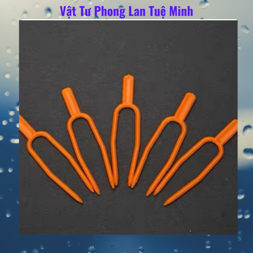 10 Kẹp cố định kie phong lan màu vàng