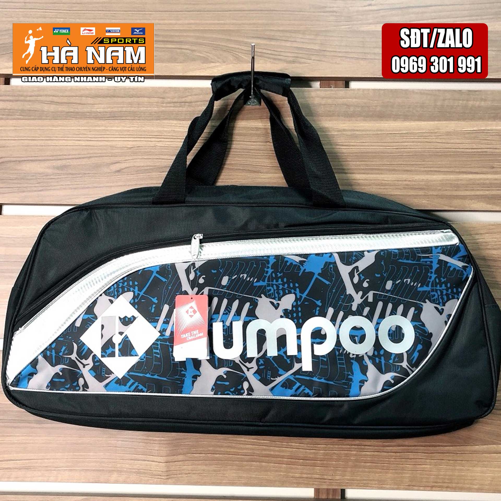 [FREESHIP][MẪU MỚI] Túi Cầu Lông Kumpo Đen Chính Hãng