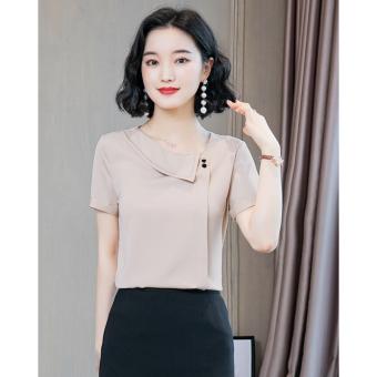 Áo Nữ Kiểu Lá Cổ Lệch Xéo Bên Xinh Xắn