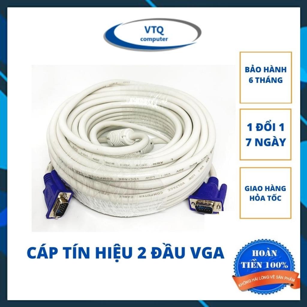 Dây vga, cáp tín hiệu 10m 15m 20m 25m 30m hàng chuẩn 3+4 chất lượng cao-cáp 2 đầu vga đực xịn