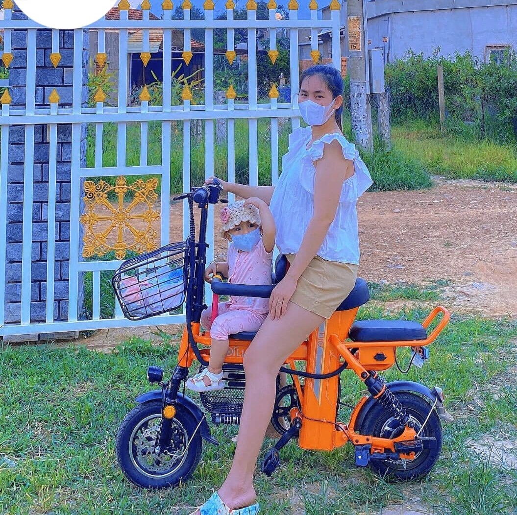 Xe đạp điện gấp gọn theli a2. xe điện mini chính hãng adiman