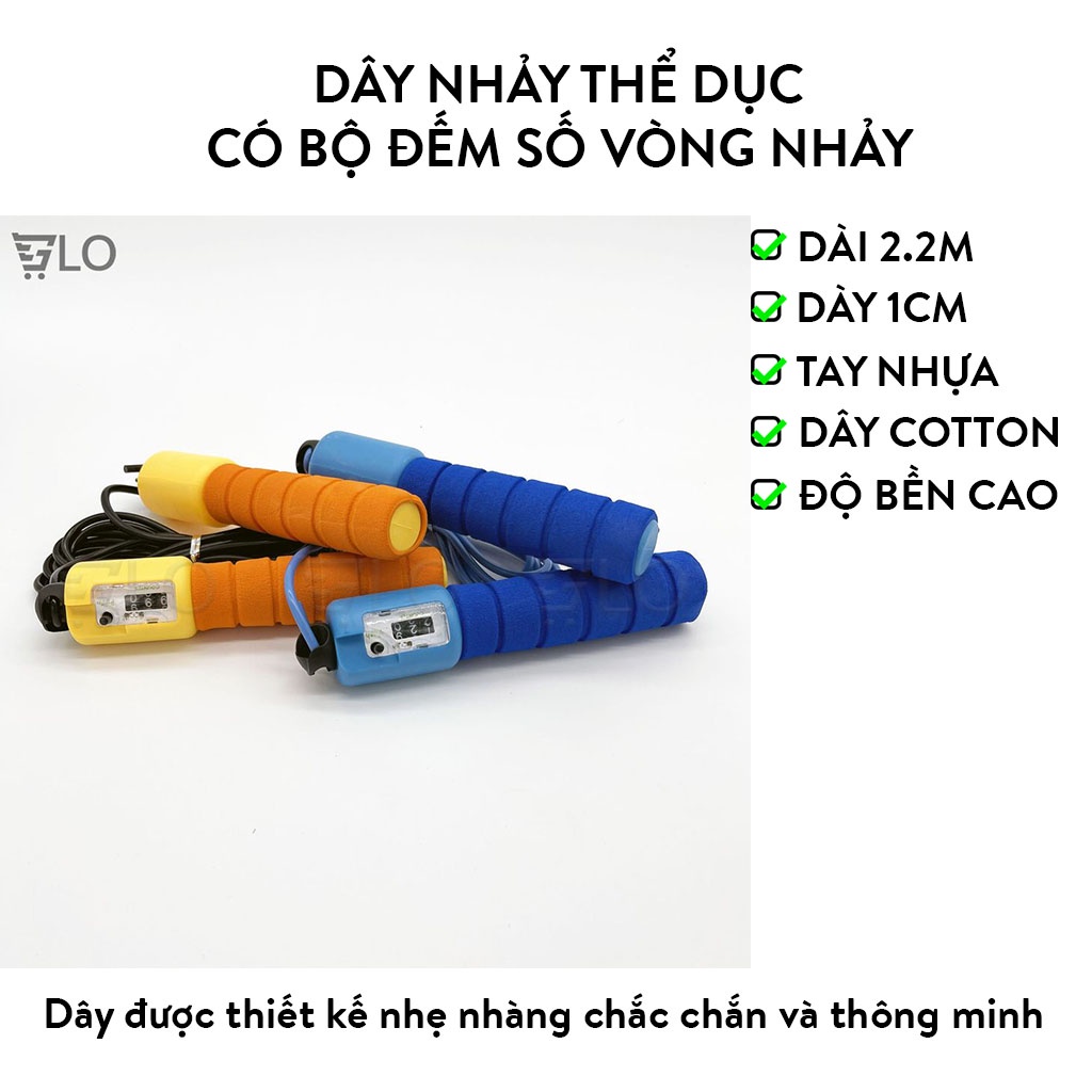 Dây nhảy thể dục có bộ đếm số vòng nhảy
