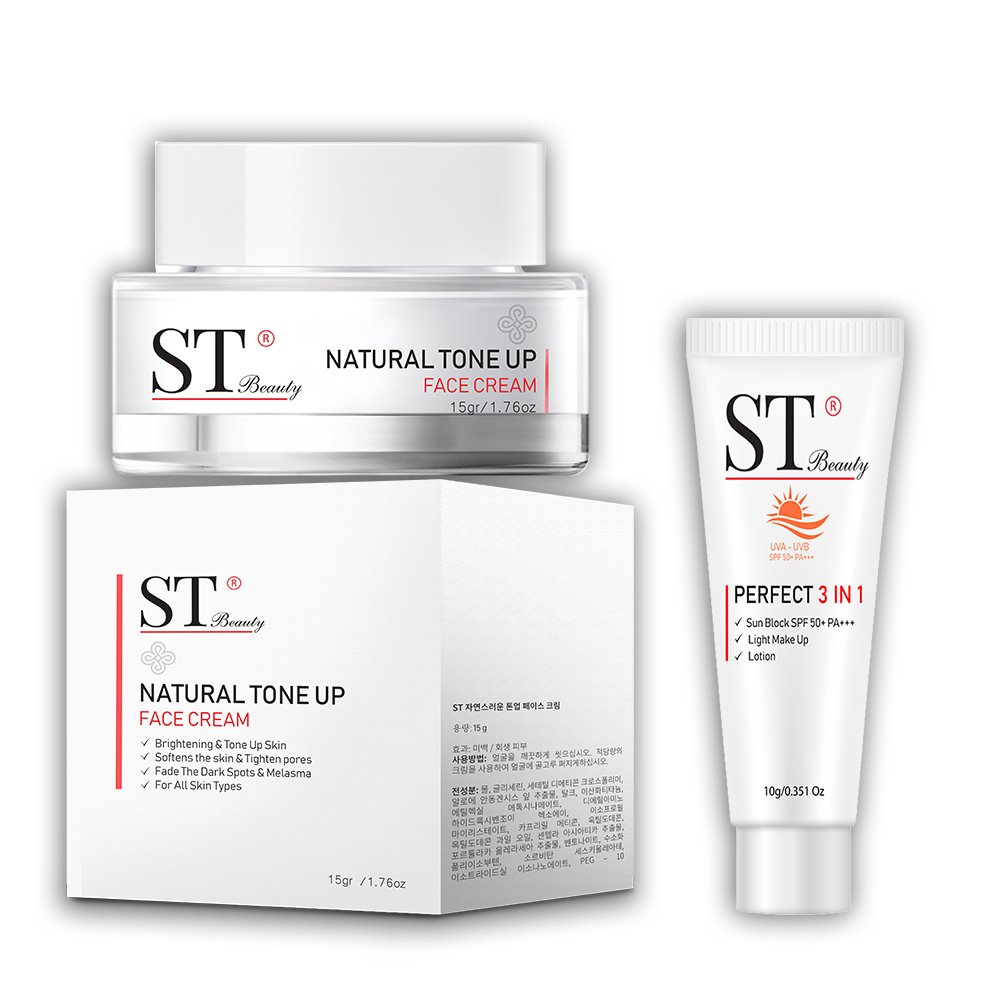 Kem Dưỡng Da Mặt ST Beauty KOREA - Dưỡng & Bật Tông Da - Làm Mờ Vết Thâm Nám-SPF 50+ PA+++ - Tặng Mẫu Thử Kem Chống Nắng 10g