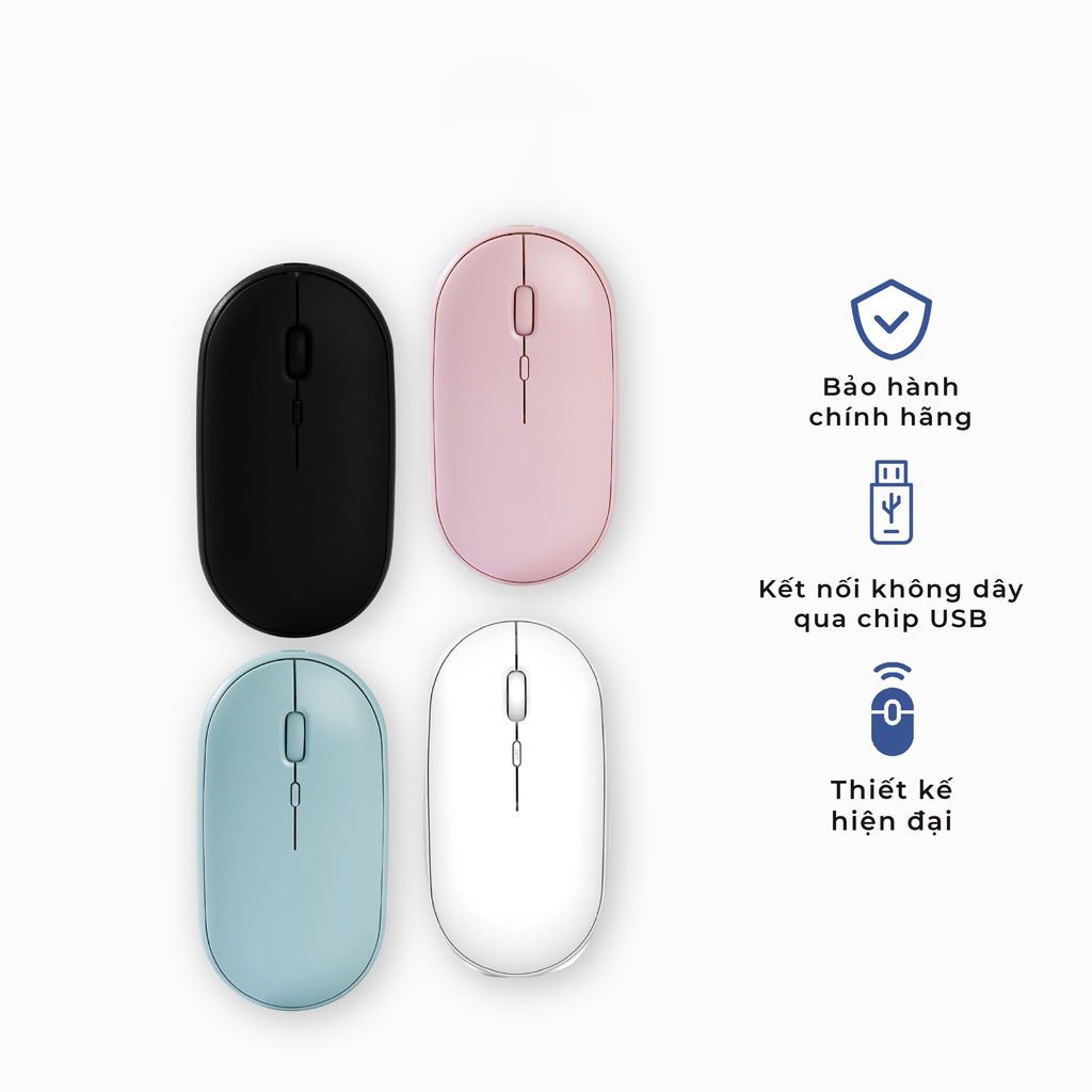 Chuột không dây tunie silent mouse 1.0 | không gây tiếng ồn cho laptop