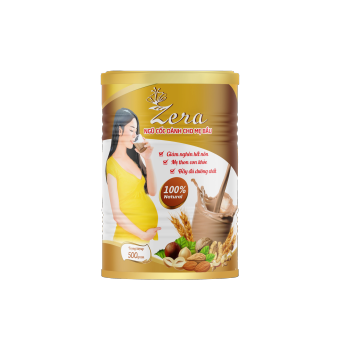 Bột ngũ cốc cho bà bầu Zera - Ngũ cốc cho mẹ bầu - TẶNG VÒNG DÂU TẰM -Ngũ cốc dinh dưỡng - Sữa bầu, lợi sữa 1LON275