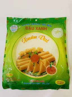 Bịch 30 miếng Bánh Tráng Bò Bía Đậu Xanh Thơm Ngon Xuân Vui
