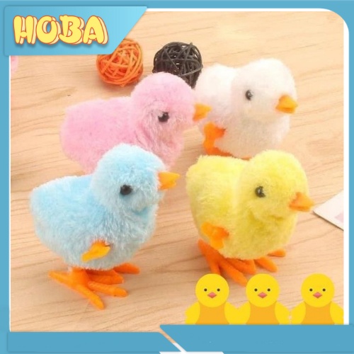 Đồ chơi cho bé đồ chơi gà con vặn cót nhảy lon ton - hoba