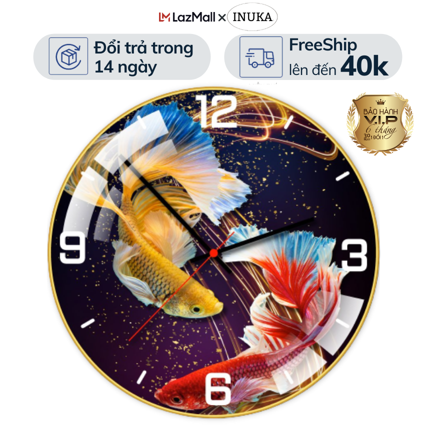 Đồng hồ treo tường phòng khách. Đồng hồ treo tường trang trí đẹp decor phòng khách kết hợp tranh treo tường, tranh dán tường 3d, đồ trang trí phòng ngủ, trang trí nhà cửa inuka.decor.