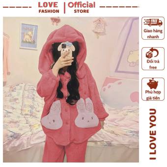BỘ ĐÒ NGỦ LÔNG CỪU NỮ MÙA ĐÔNG TAI THỎ HỒNG MỀM MỊN SIÊU ẤM, set bộ ngủ hàn quốc, áo lông cừu , quần lót lông cừu, bộ đồ nữ mặc nhà, bộ mặc nhà, bộ đồ ngủ lông cừu , bộ lông cừu, đồ ngủ bông mùa đông, bộ ngủ pijama, bộ đồ mặc nhà tiểu thư