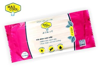 Combo 100 cái khăn lạnh 1 tờ cao cấp Max Cool - Dùng cho nhà hàng, quán ăn, du lịch ...