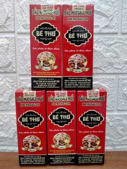 Bộ 5 Dầu massage huế ( hiệu Bé Thơ chính hãng 5 chai x 60ml )