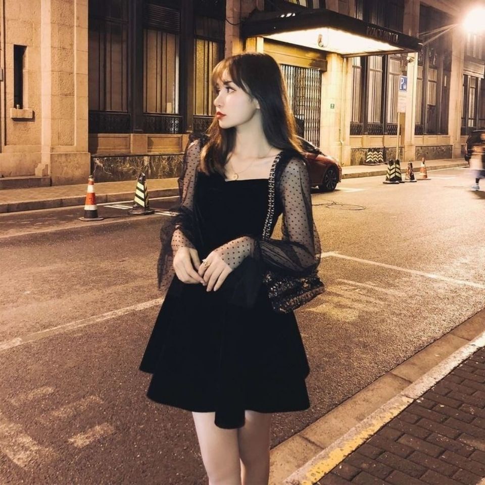 Long Sleeve Kpop Black Dress Black Cute Dress, Women's Fashion, Dresses Sets, Dresses On Carousell Long Sleeve Kpop Black Dress Black Cute Dress, Women's Fashion, Dresses Sets, Dresses On Carousell