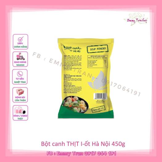 Combo 02 gói gia vị Bột canh THỊT Hà Nội (iot) 450gr - Emmy Tran Shop