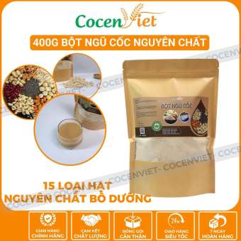Bột Ngũ Cốc 400Gram, Ngũ Cốc Dinh Dưỡng Với 15 Loại Hạt Nguyên Chất Ngũ Cốc Tăng Cân Giúp Cơ Thể Khỏe Mạnh BNC CocenViet