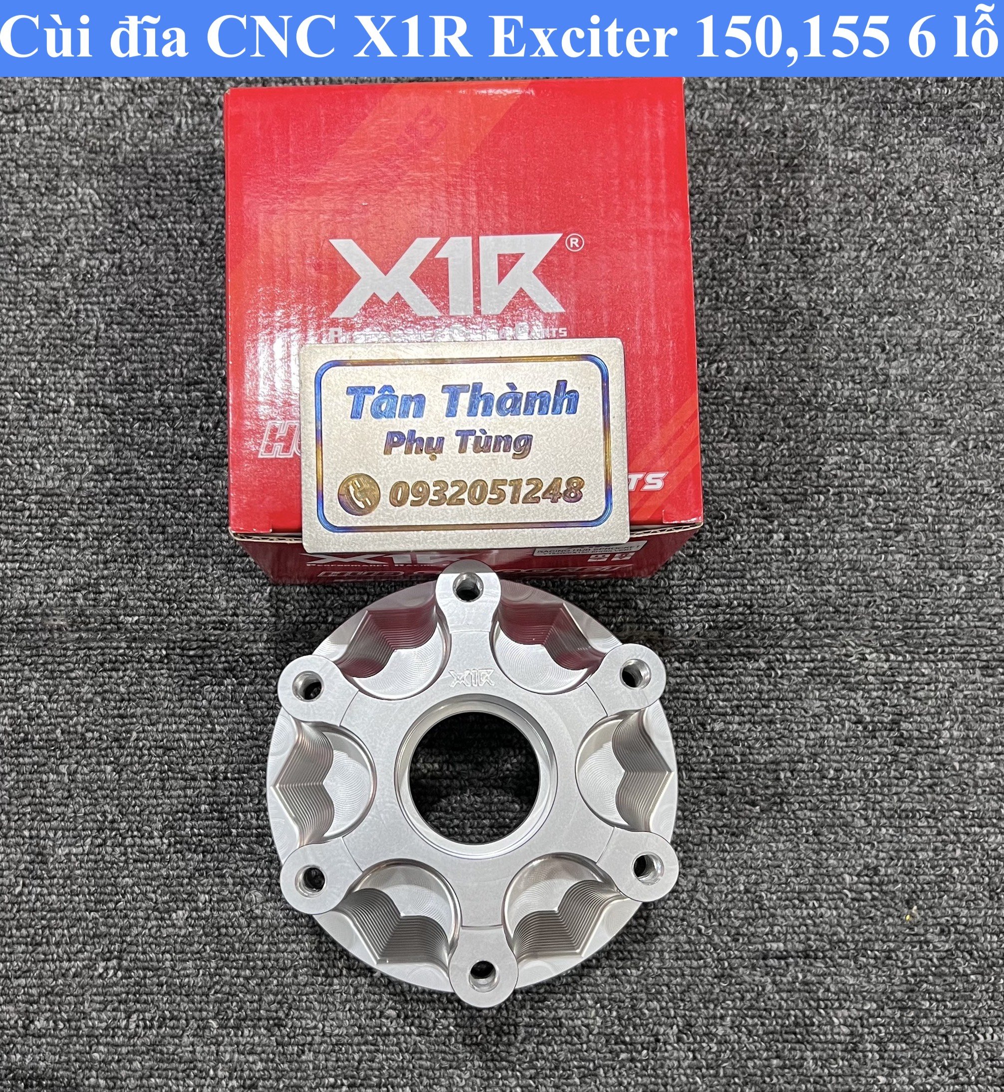 Cùi đĩa cnc x1r exciter 150, 155 6 lỗ chính hãng