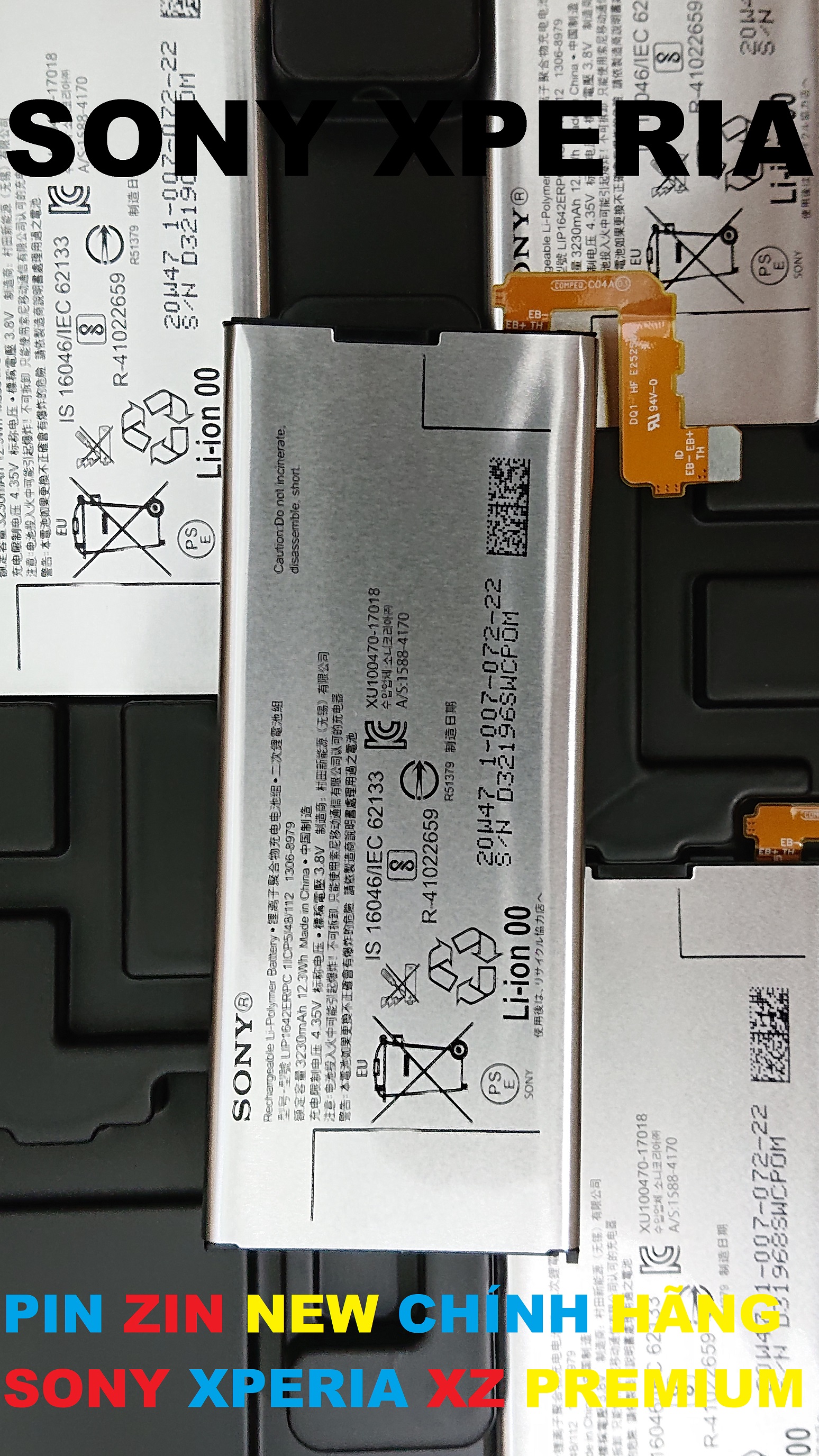 [HCM]PIN ZIN CHÍNH HÃNG SONY XPERIA XZ PREMIUM