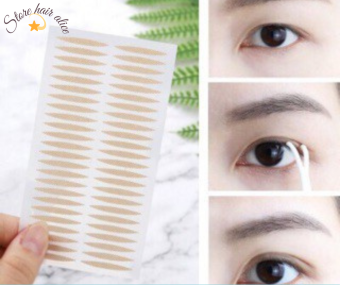 Miếng dán kích mí trong suốt vân lưới set 40 miếng dán tạo mí giúp đôi mắt to tròn tự nhiên