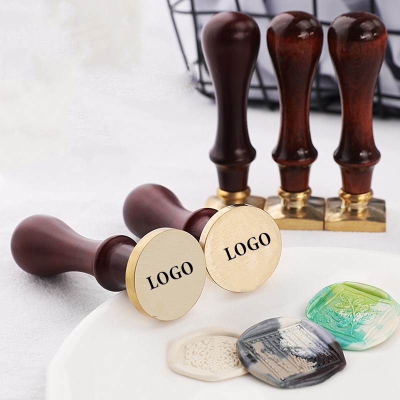 Custom Seal Wax Seal Stamp Personalized Own Logo Wedding Invitation  Birthday Gift Brass Replaceable Handle Stamp Crafts Seal